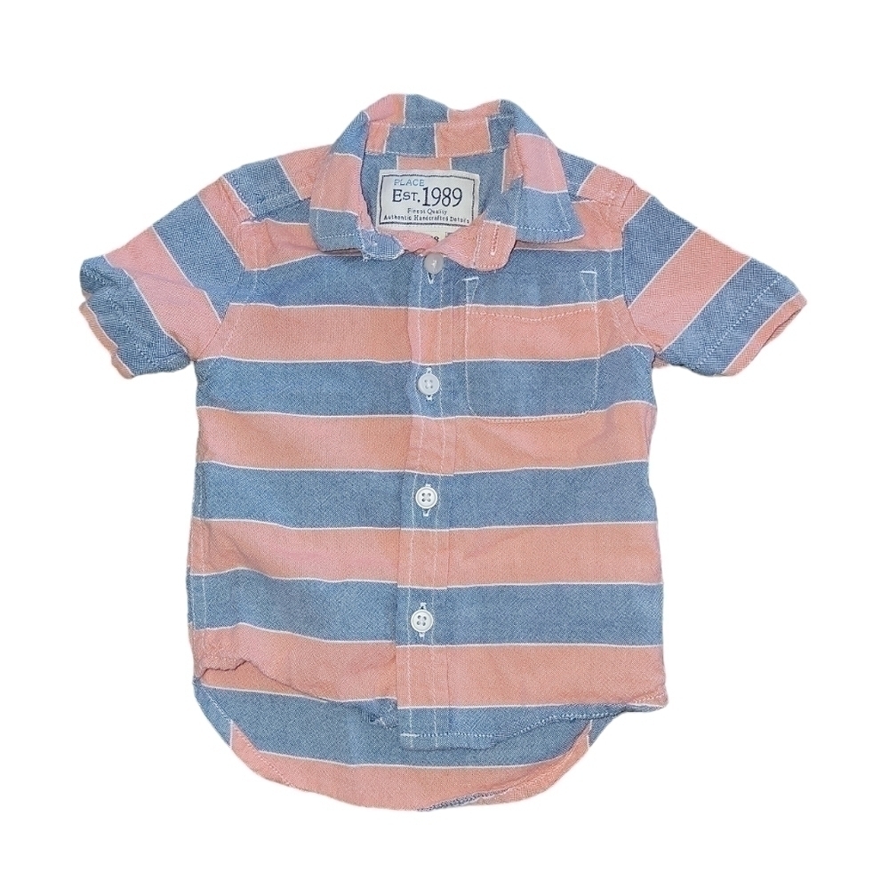 5/$25 Children’s place 12-18 months short sleeve button down shirt